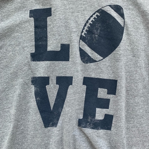 Love football crop top hoodie! - Picture 2 of 4